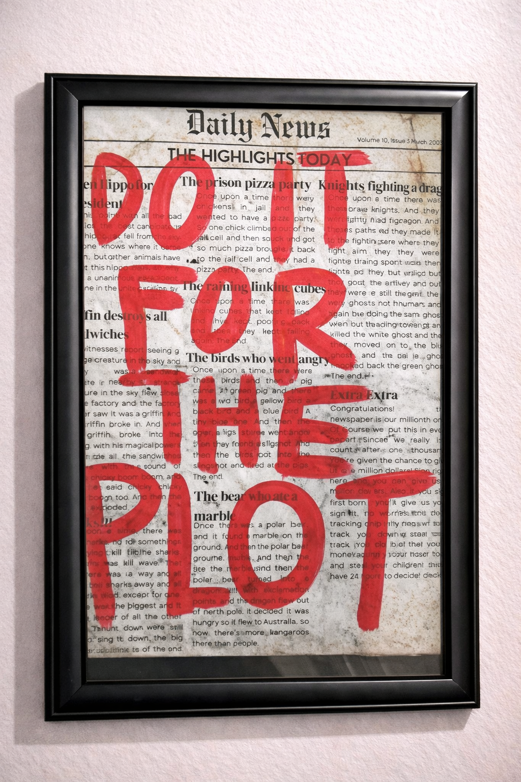 Do It For The Plot